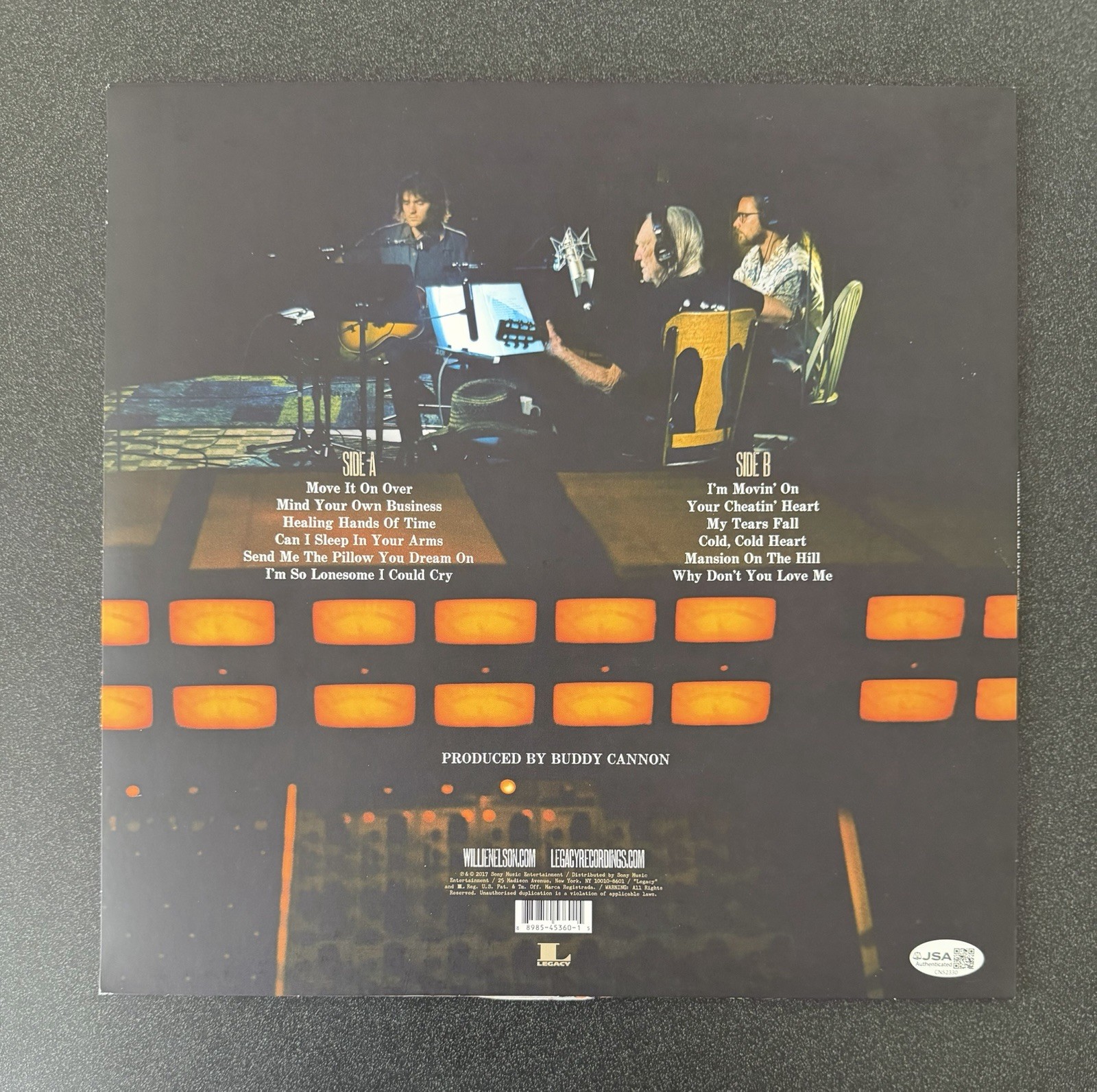 LUKAS NELSON SIGNED WILLIE NELSON & THE BOYS: WILLIE’S STASH 2 VINYL LP JSA COA