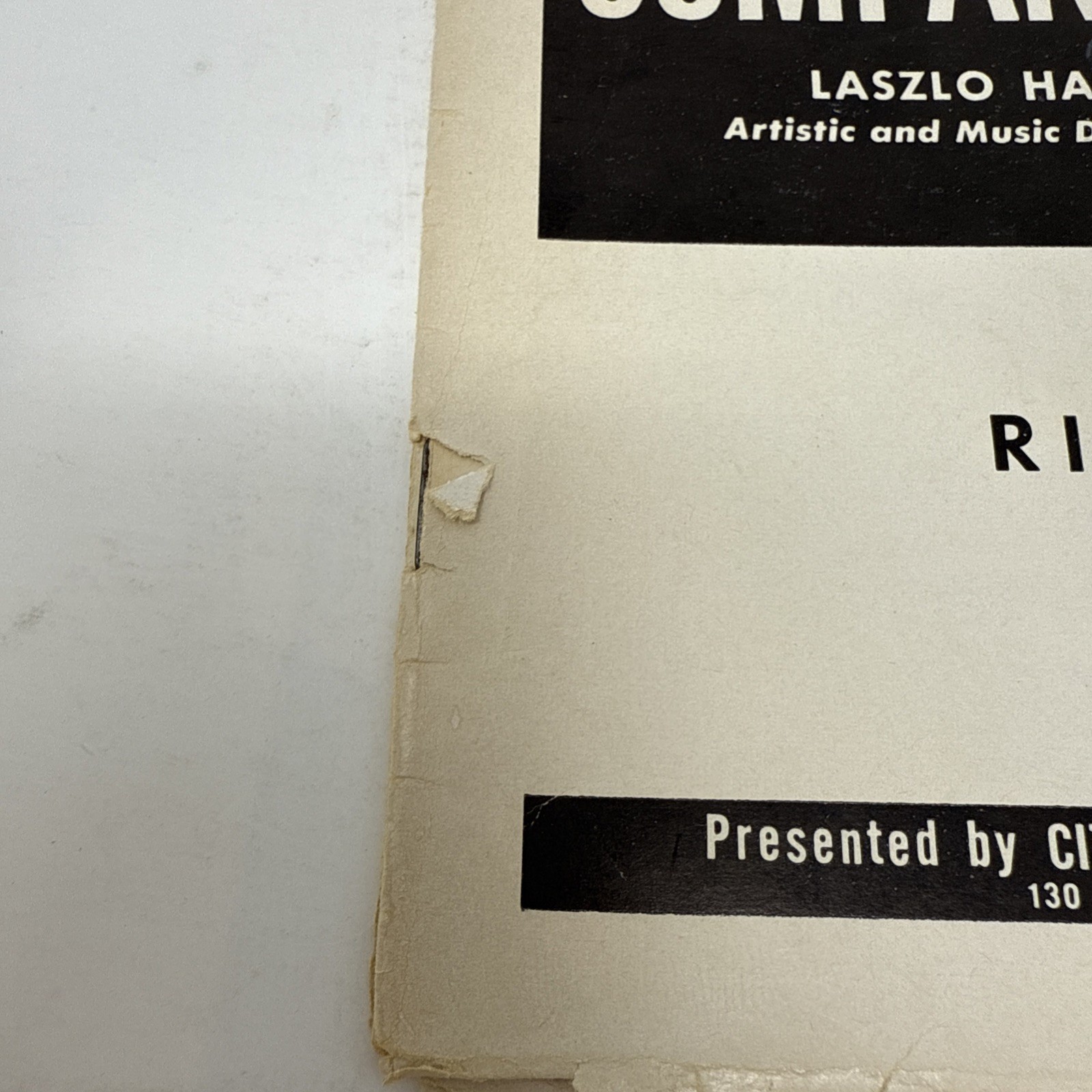 RIGOLETTO Opera Libretto 1957 Verdi NYC Opera Company