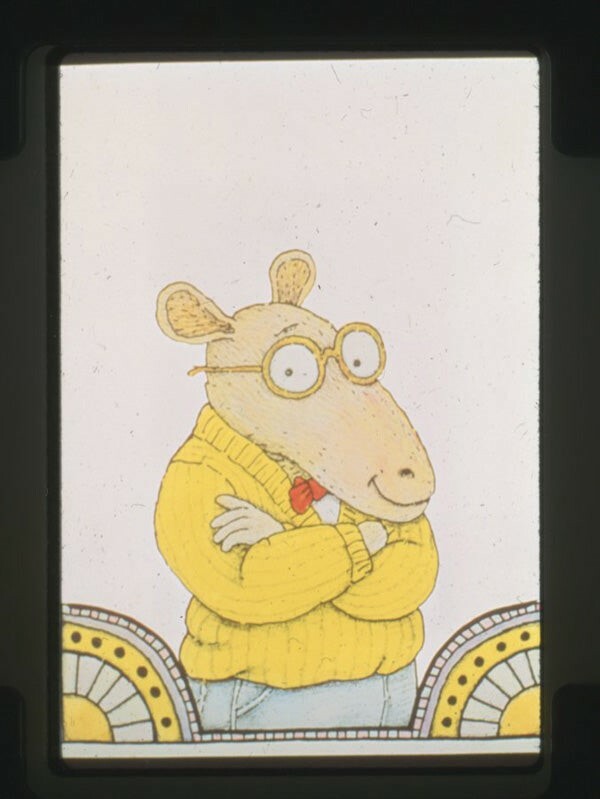 Arthur’s Eyes Cartoon Animation Aardvark Reading Rainbow Original Transparency