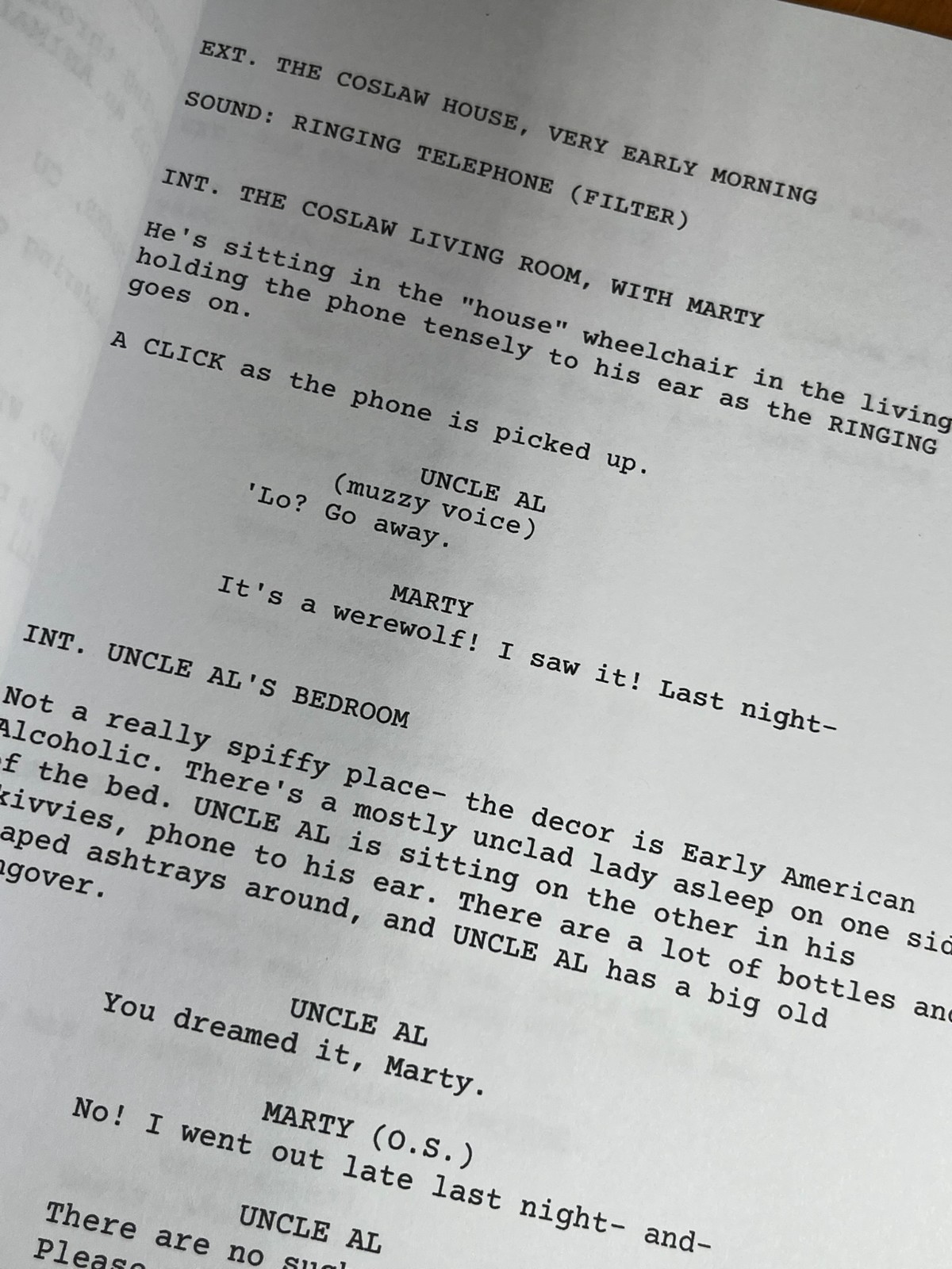 Silver Bullet Script Signed – Autograph Reprints – 133 Pages – Stephen King