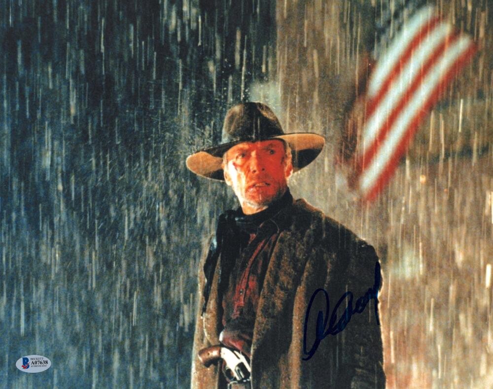 Clint Eastwood Signed Autograph 11×14 Photo – Will Munny Unforgiven Beckett COA
