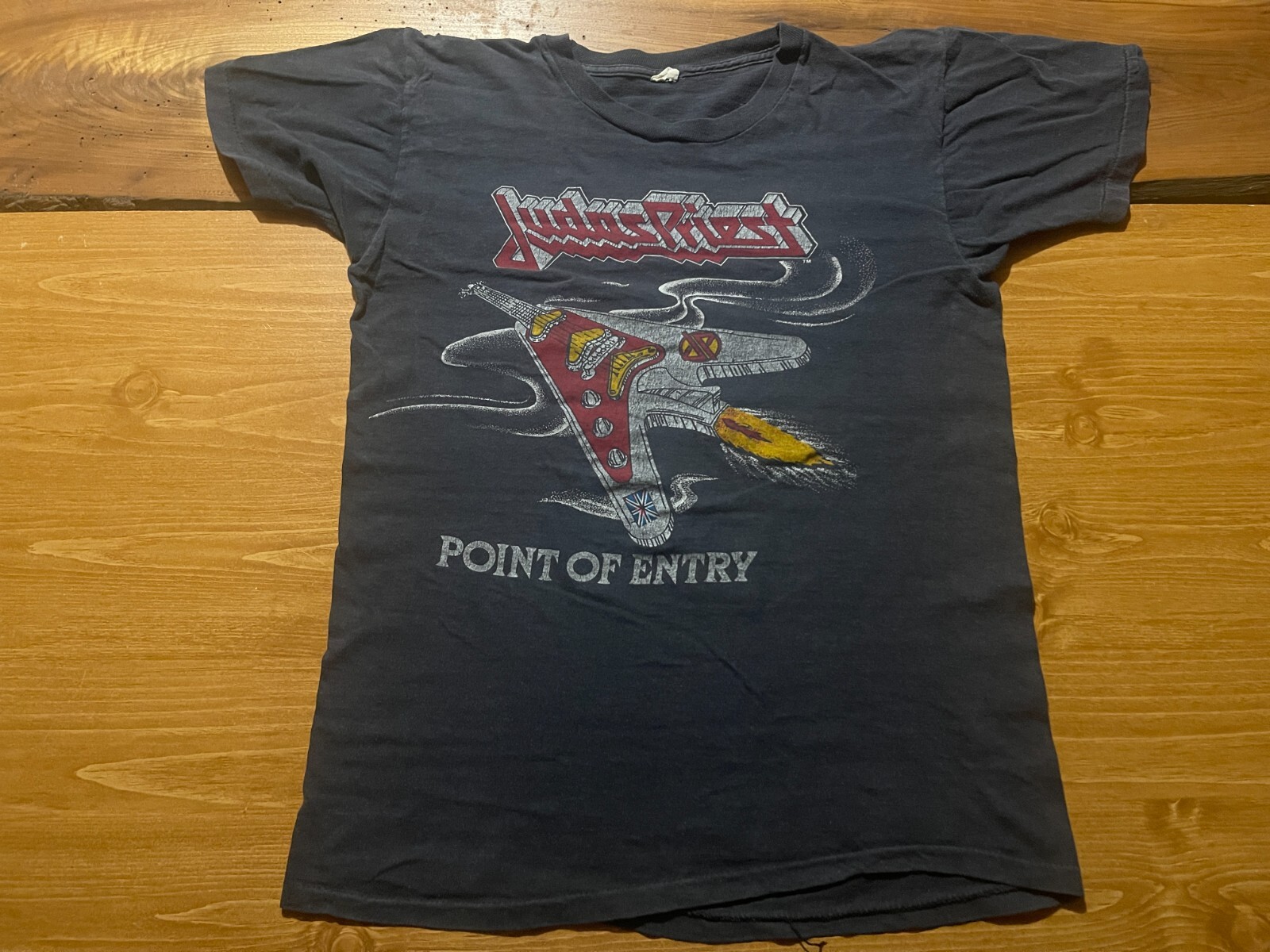 Judas Priest Shirt 1981 Point Of Entry Tour Official Rare