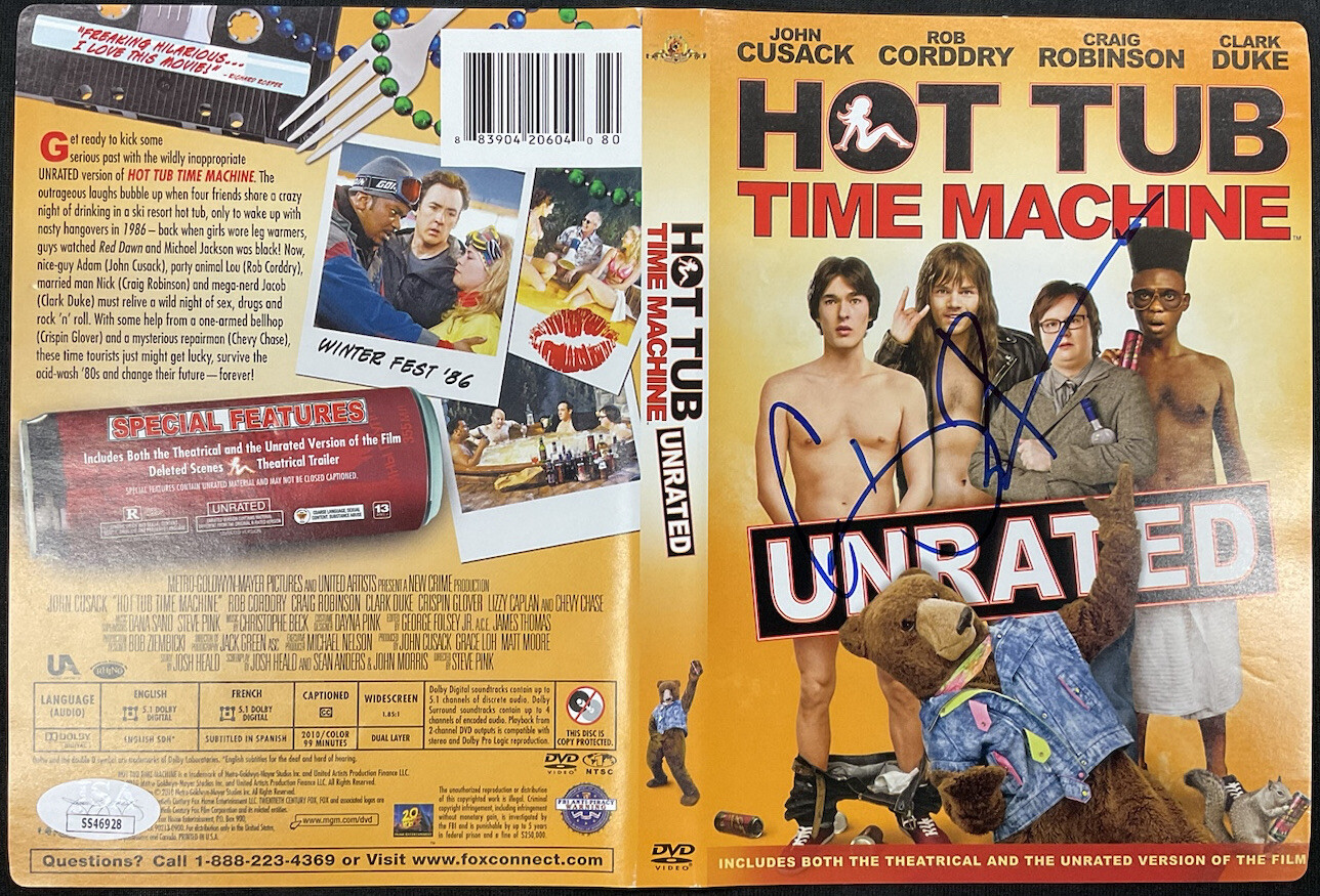 CRAIG ROBINSON Signed Autographed Hot Tub Time Machine DVD Cover JSA SS46928