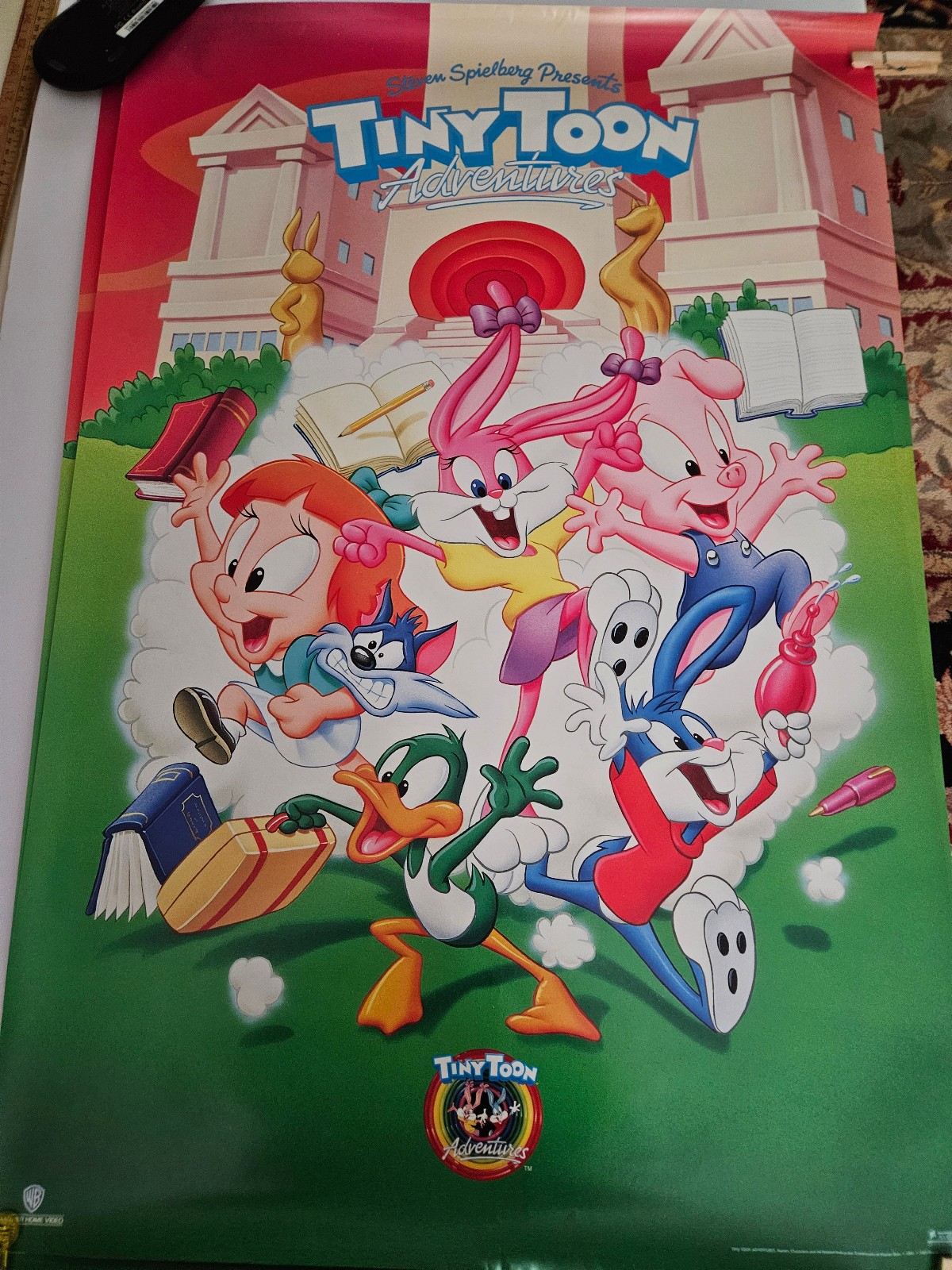 Tiny Toon Adventures Vintage Promo Poster Steven Spielberg 24 x30