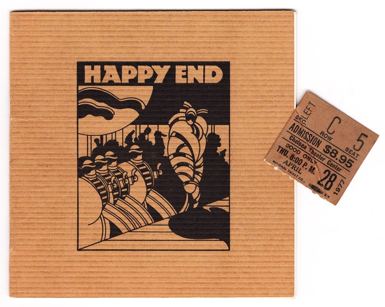 Meryl Streep “HAPPY END” Christopher Lloyd / Kurt Weill 1977 Tryout Playbill