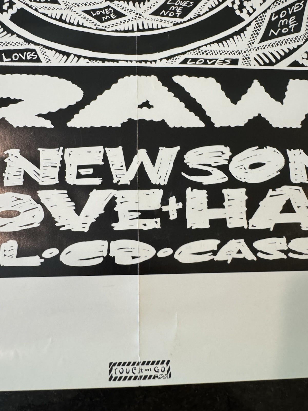 Original 1992 Laughing Hyenas Crawl Touch And Go Promo Poster 18×24 Rare