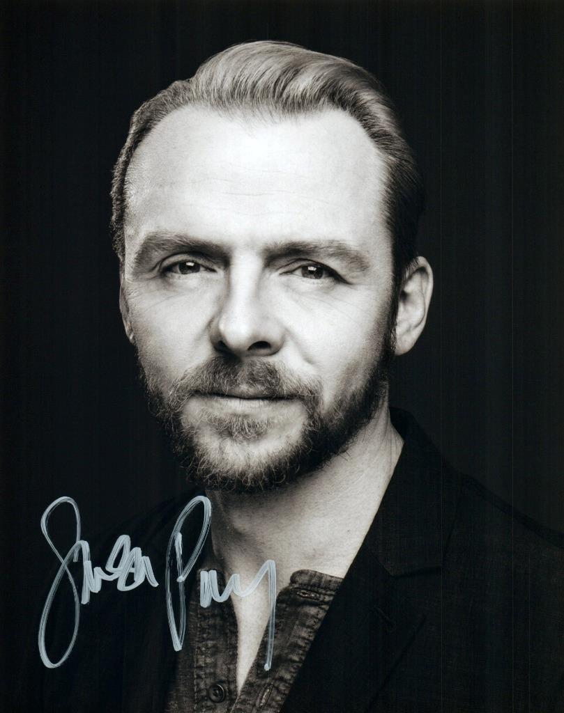 Simon Pegg Signed 8×10 Photo Autographed with COA