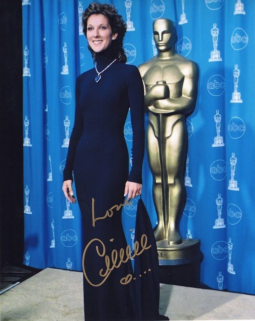 Celine Dion Hand Signed 8 x 10 Photo Autograph Titanic Singer