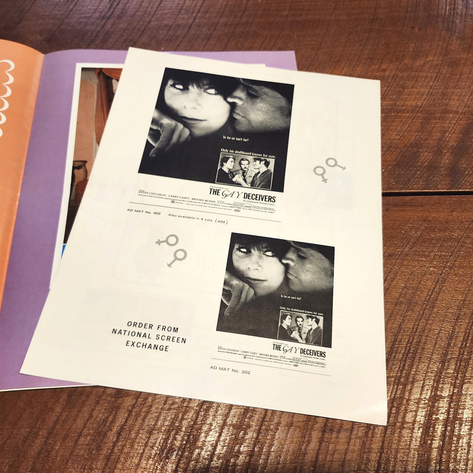 The Gay Deceivers Movie Pressbook Campaign 1969 LGBTQ Comedy