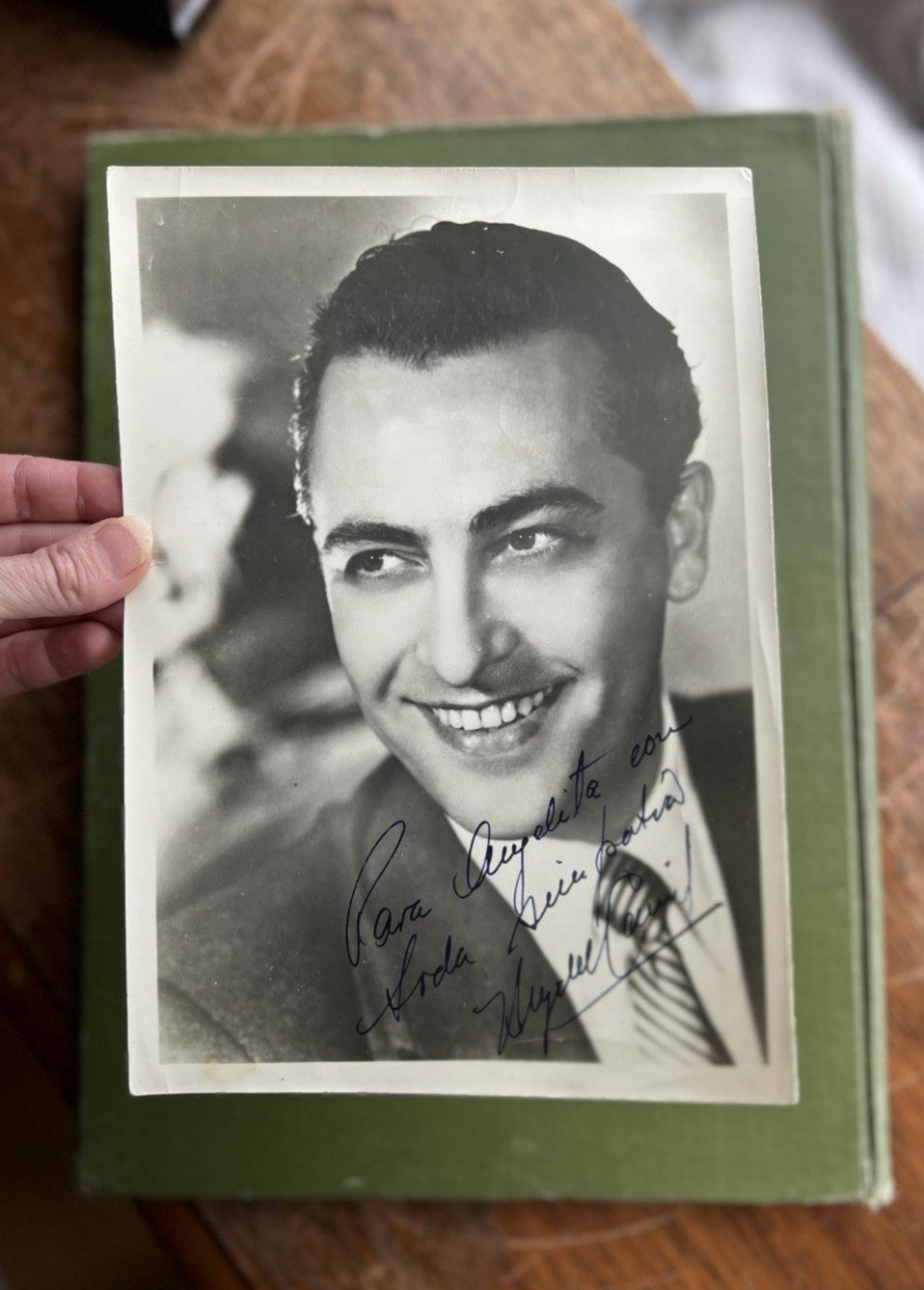 Original Photo Hugo del Carril Autograph Argentine Actor Singer Peronist March