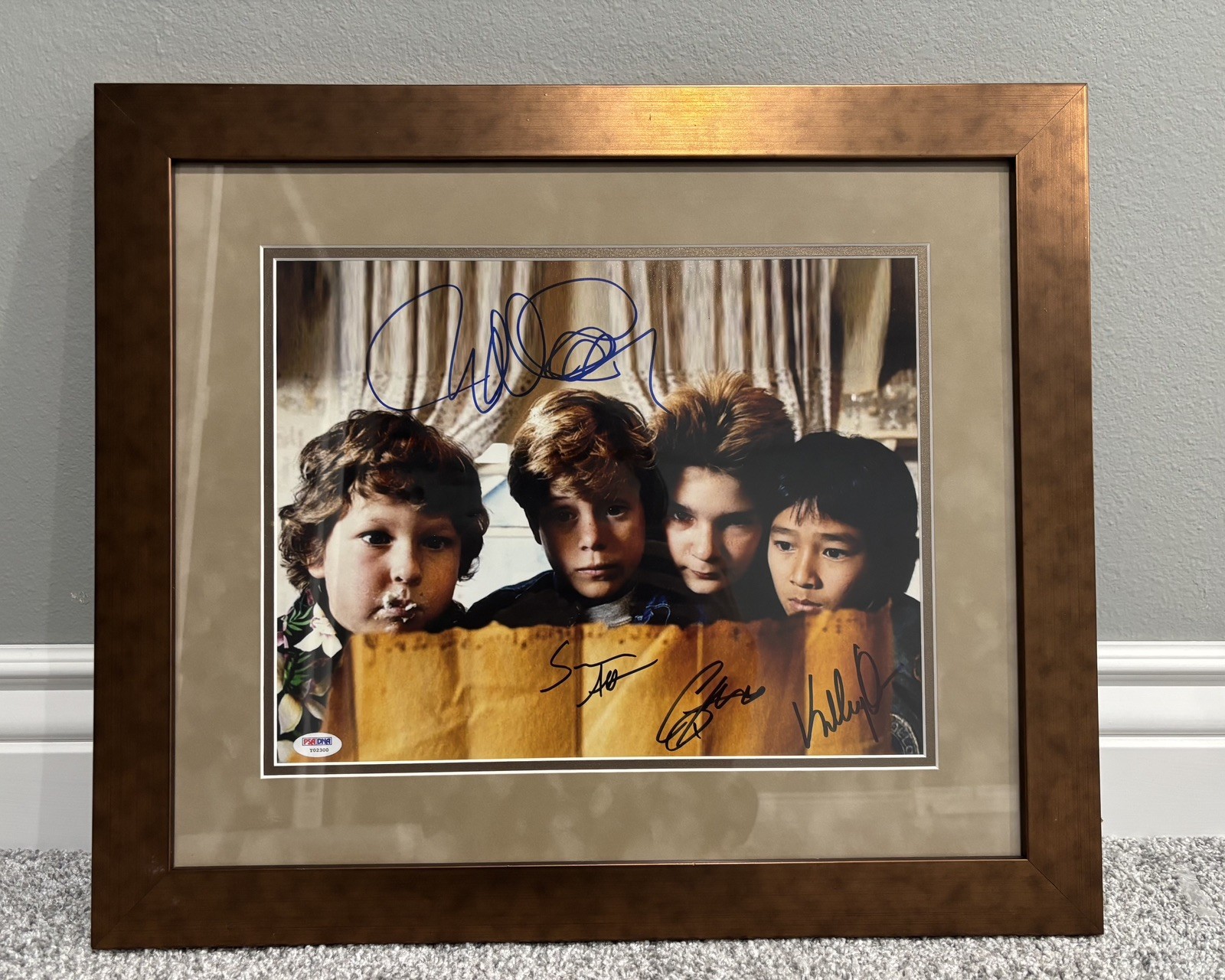 The Goonies Signed 11×14 Photo Sean Astin Corey Feldman Jonathan Ke Quan PSA/DNA