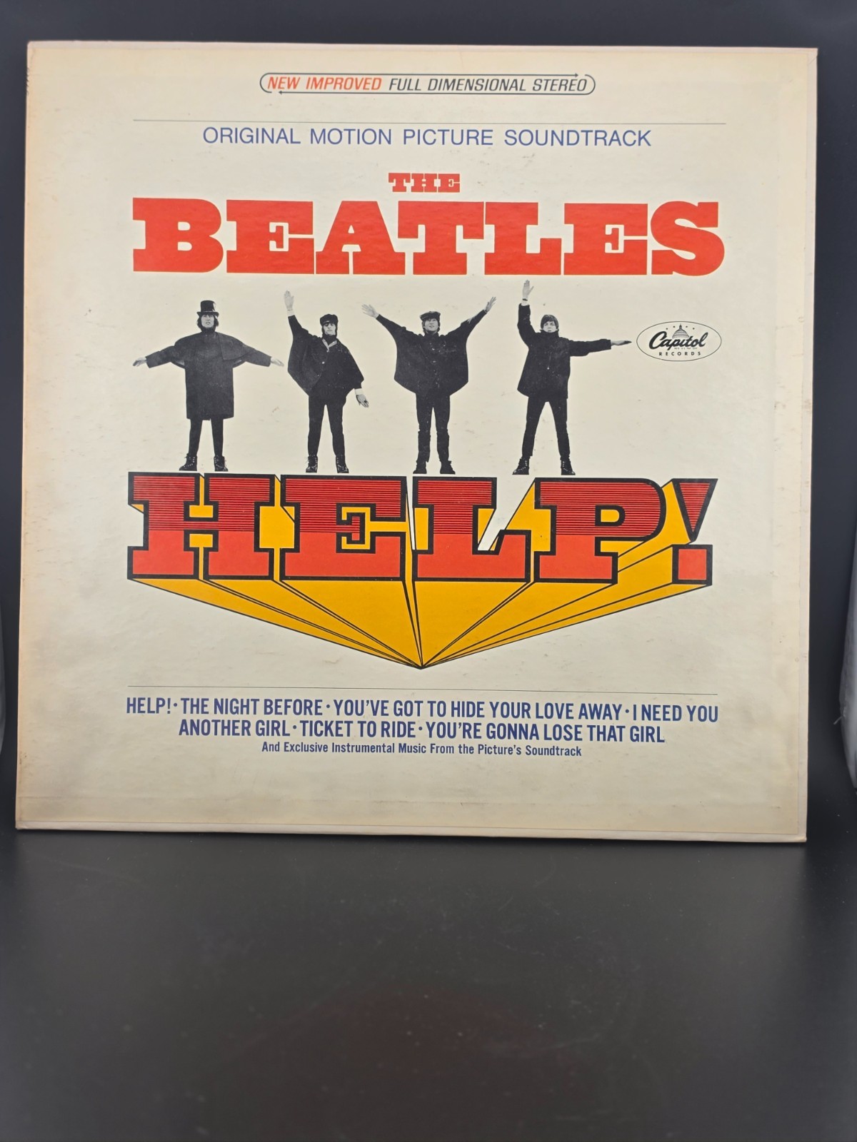 Beatles HELP! SMAS‑2386 Stereo Gatefold VG+ Vinyl VG Cover 1965 Capitol Sndtrack