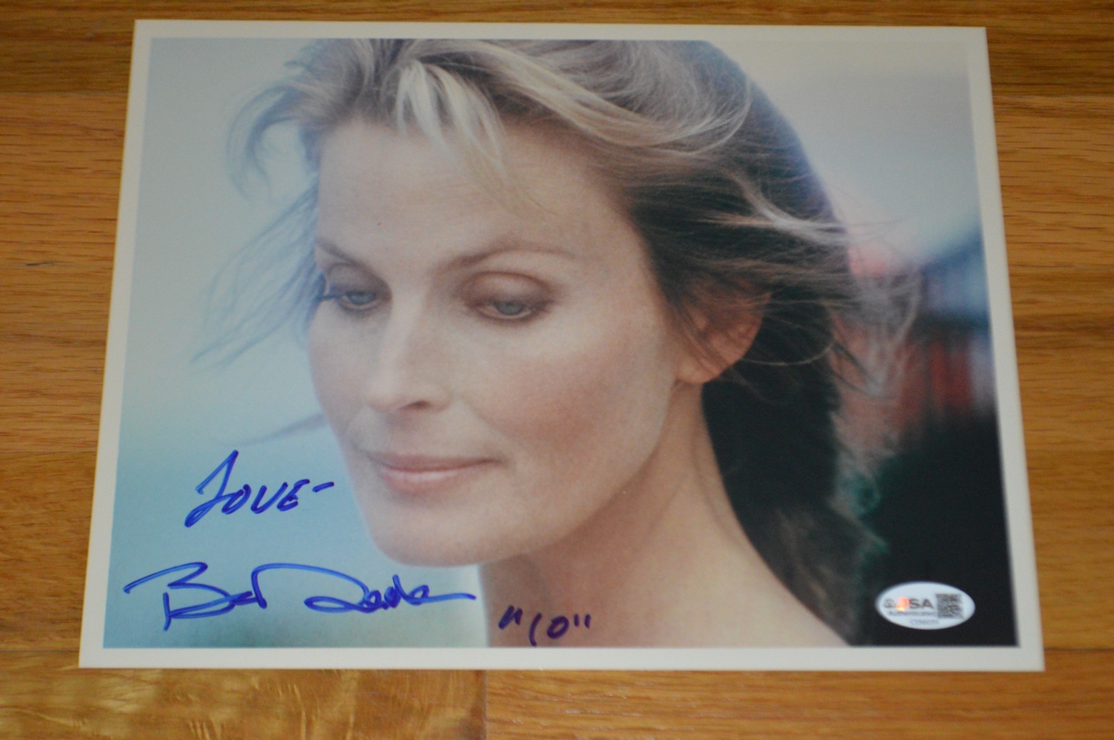 Bo Derek Autographed Color 8×10 Photo with JSA COA “Love”