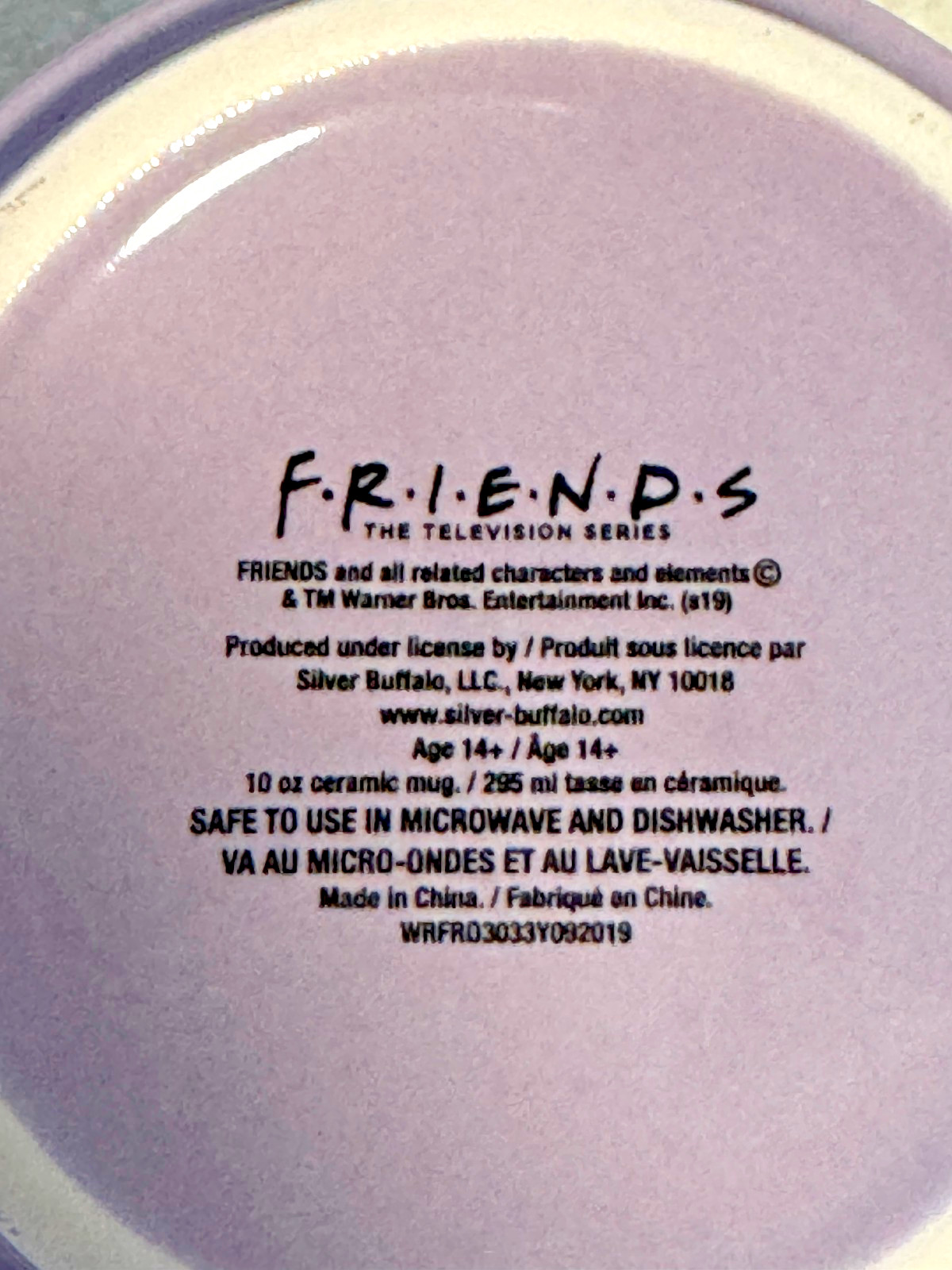 4 Friends TV Series Catchphrase Stackable Purple Mugs Set With Holder