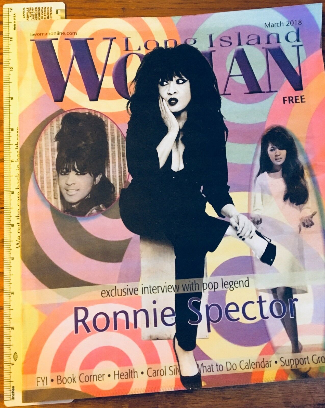 RONNIE SPECTOR The Ronettes Long Island Woman Magazine interview March 2018 Phil