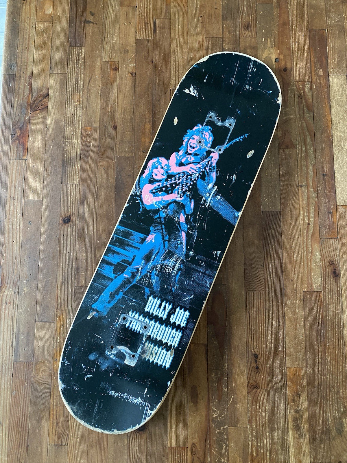 VISION Skateboard Deck Billy Joe Yarborough, Ozzy Randy Rhoads 31.5×8.5″ RARE
