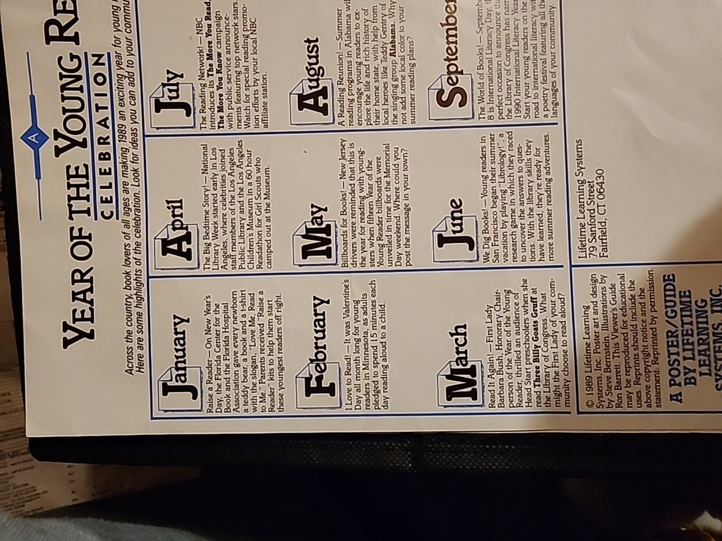 NBC THE MORE YOU KNOW COSBY SHOW ALF NIGHT COURT FOLDOUT POSTER BROCHURE PROMO