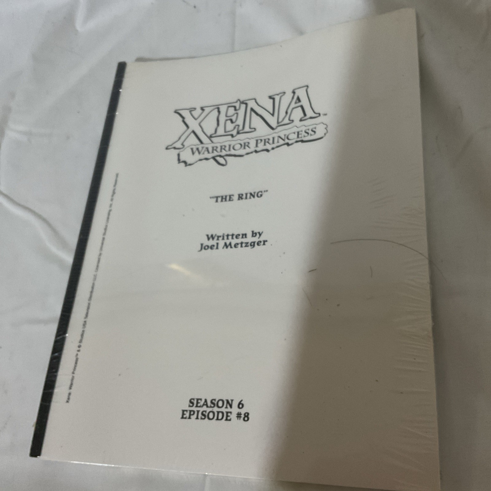 XENA WARRIOR PRINCESS TV SCRIPT Authentic The Ring Season 6 Episode #8