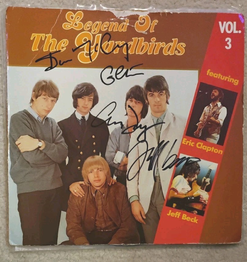The Yardbirds SIGNED by 4, Legend Of The Yardbirds Vol. 3 COA