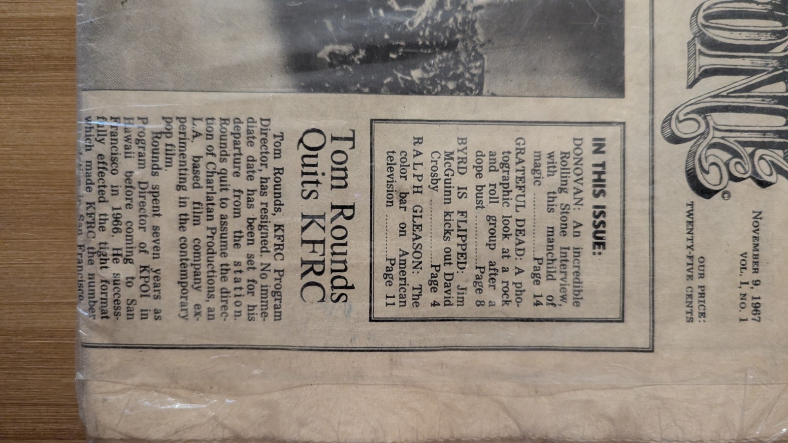 Rolling Stone Magazine, Issue #1 (November 9, 1967) – Authentic First Edition…