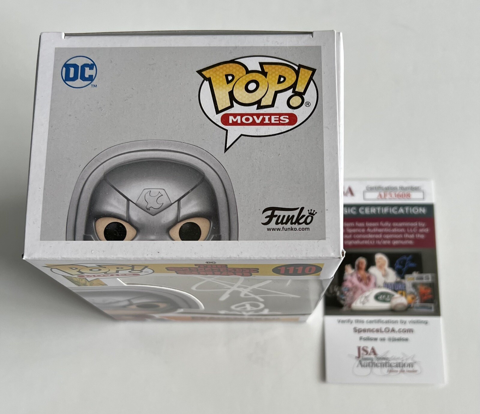 JOHN CENA HAND SIGNED AUTOGRAPH PEACEMAKER SUICIDE SQUAD FUNKO POP & JSA COA WWE