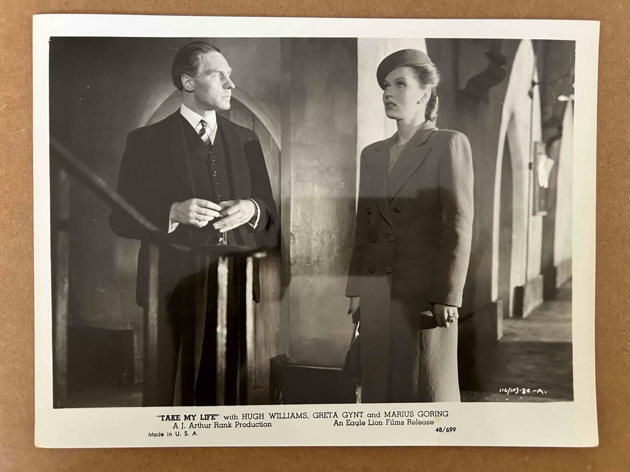Greta Gynt Marius Goring Take My Life 1947 movie photo 46272
