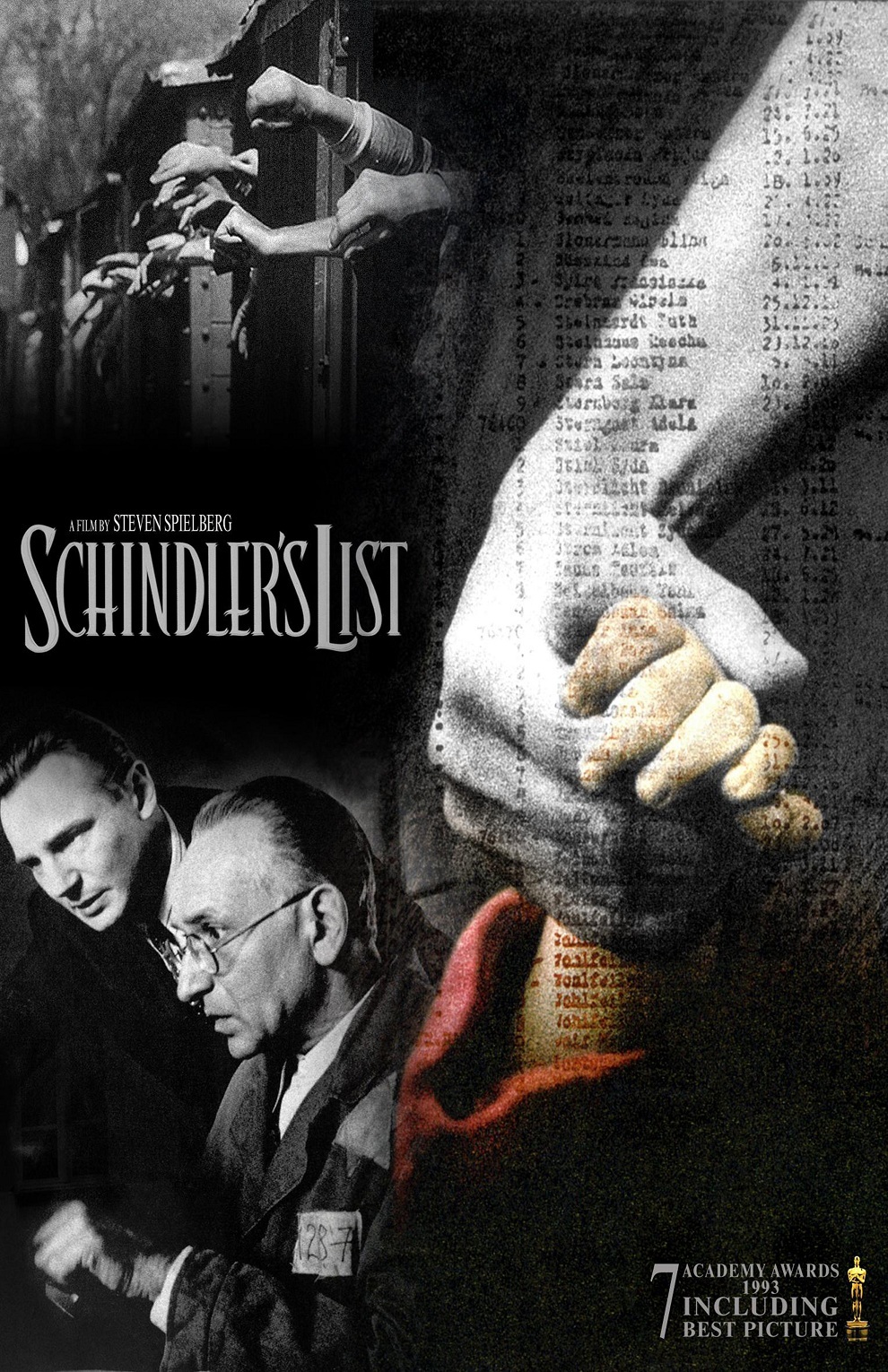 Schindler’s List movie poster (Academy Awards style) : 11 x 17 inches