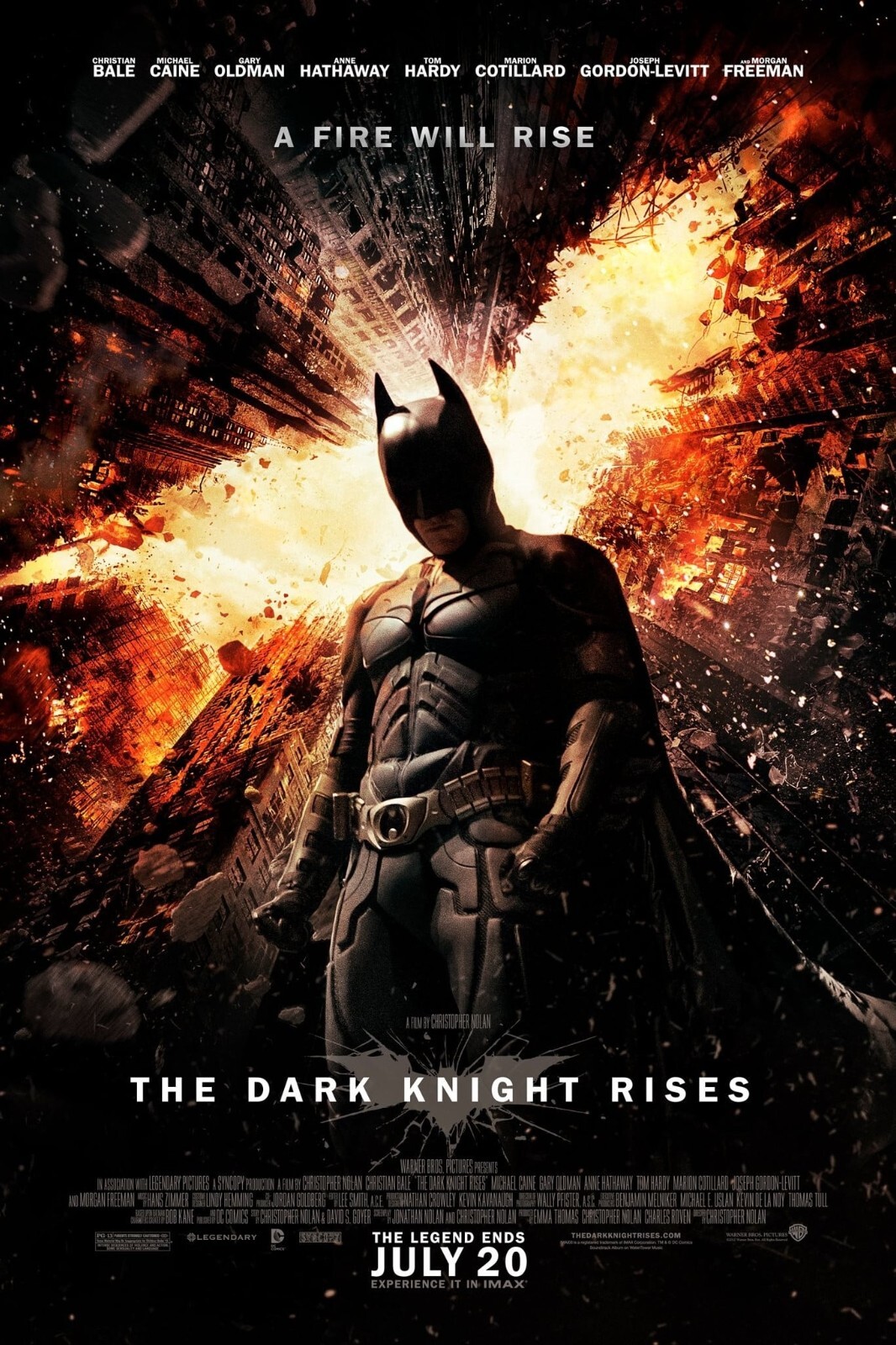 2012 Batman The Dark Knight Rises Movie Poster Print Catwoman Bane 🦇🍿