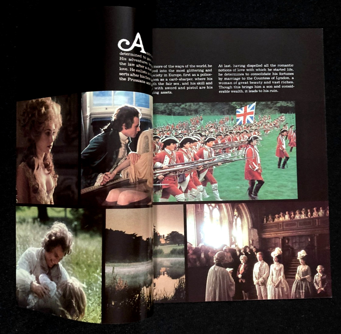 BARRY LYNDON Orig Movie Program 1975 Stanley Kubrick Ryan O’Neal Historical Epic