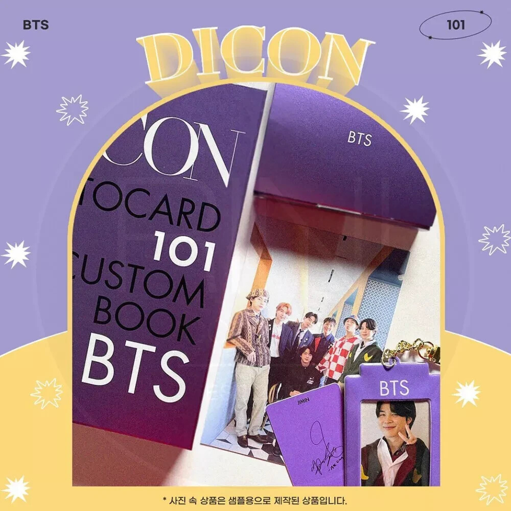 DICON BTS Photocard 101 Custom Book Behind BTS 2018-2021 Official Sealed