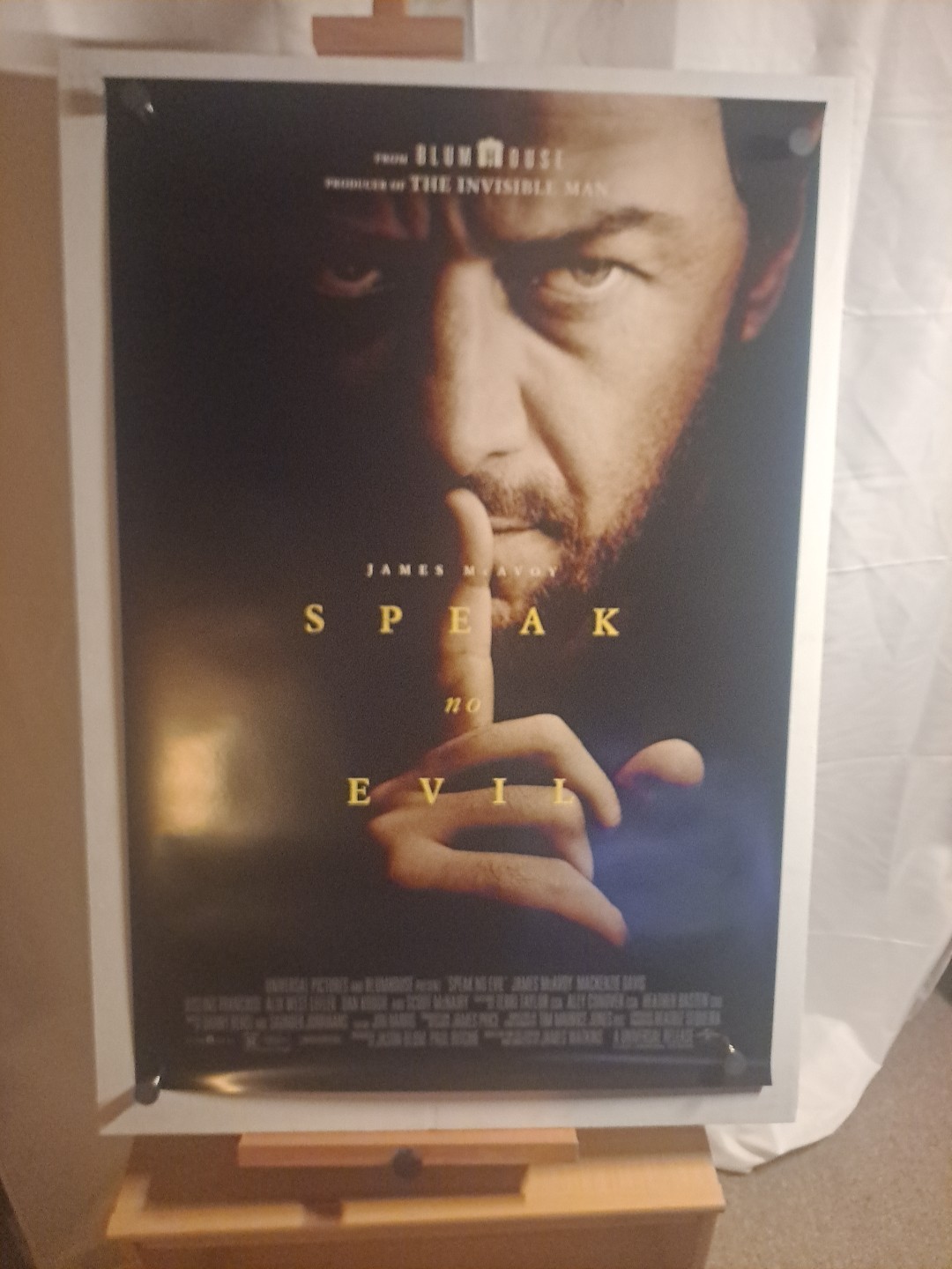Speak No Evil – original DS movie poster 27×40 D/S 2024 INTL MINT – James McAvoy
