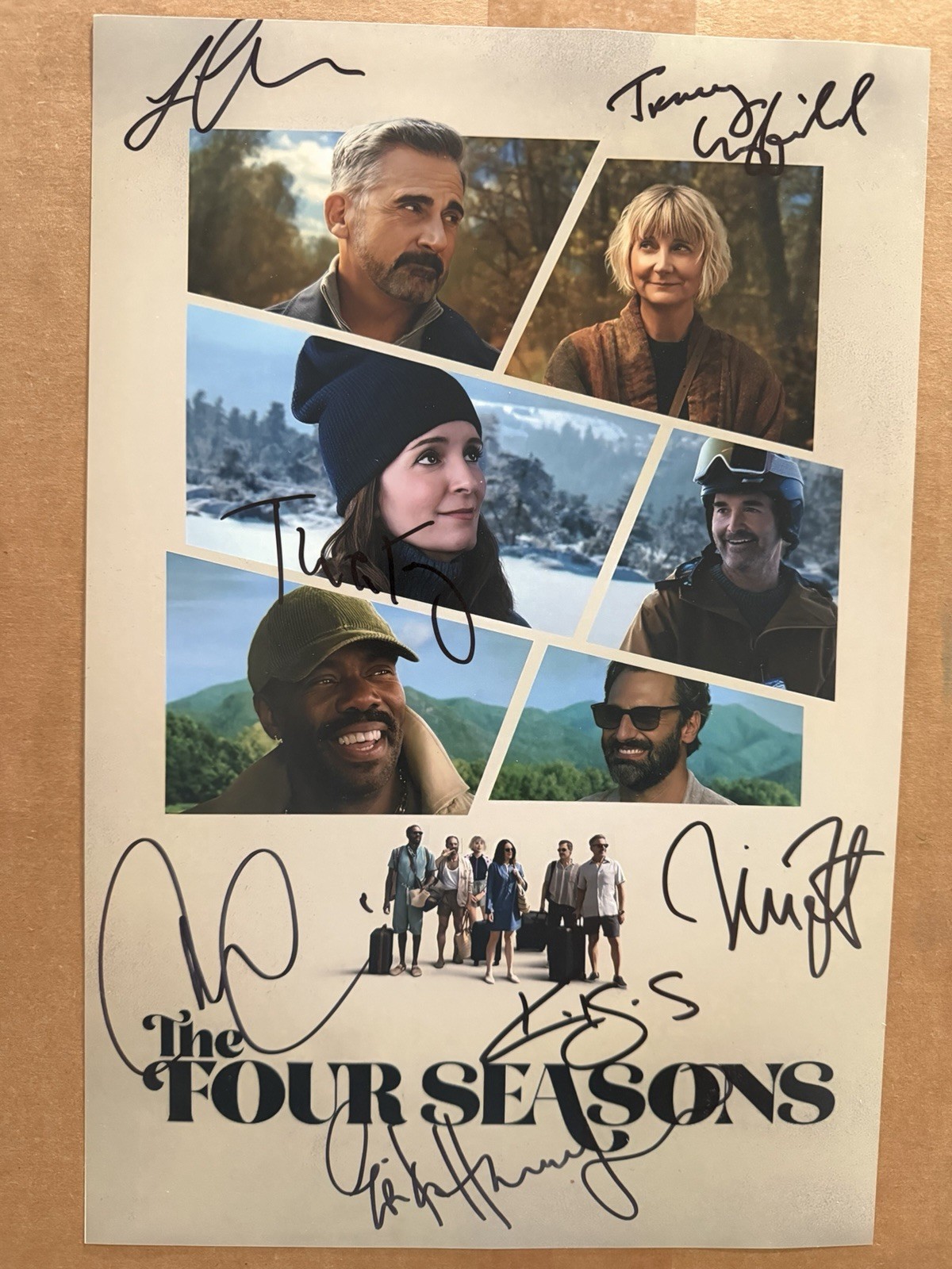 7 Signed The Four Seasons Tina Fey Will Forte Erika Henningsen Autograph PROOF