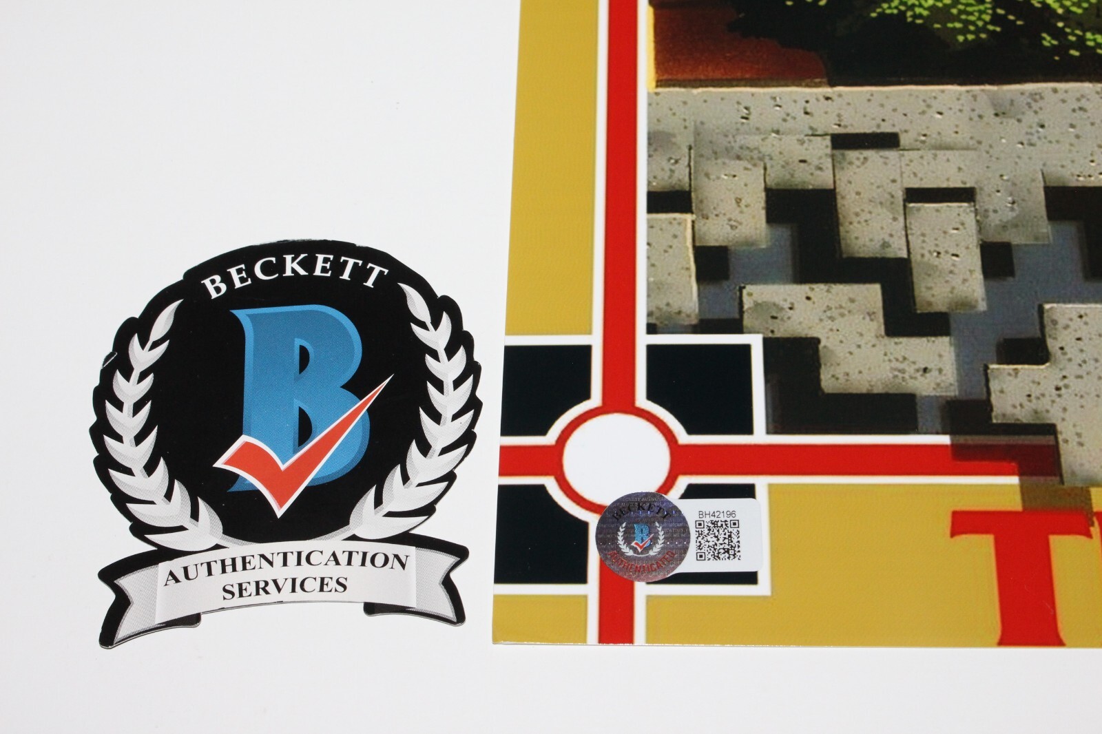 HENK ROGERS SIGNED ‘TETRIS’ 12×18 VIDEO GAME POSTER ICON TENGEN BECKETT BAS COA