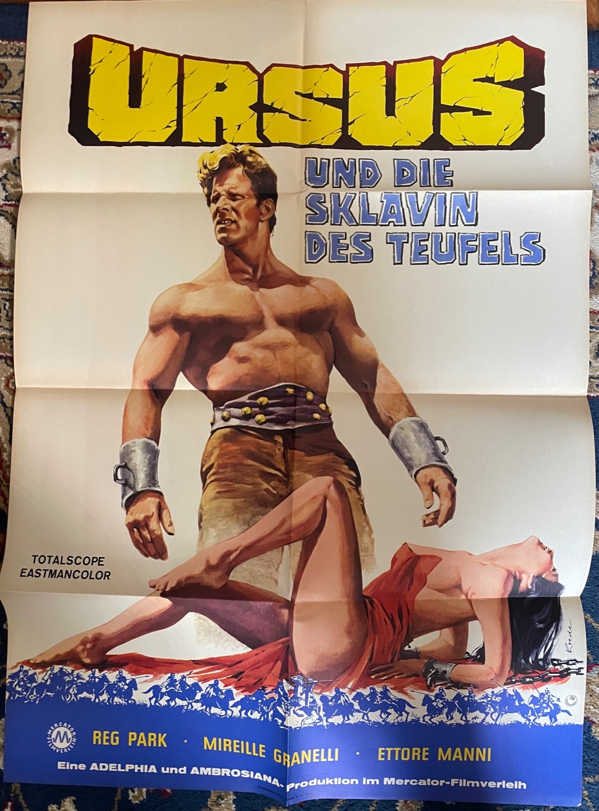 Original 1961 Reg Park Ursus German One Sheet Poster