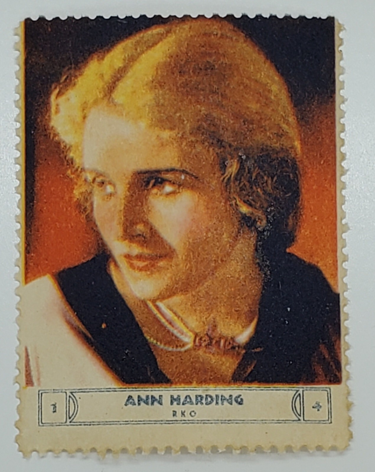 1932 Ann Harding Trading Card National Screen Star Stamps