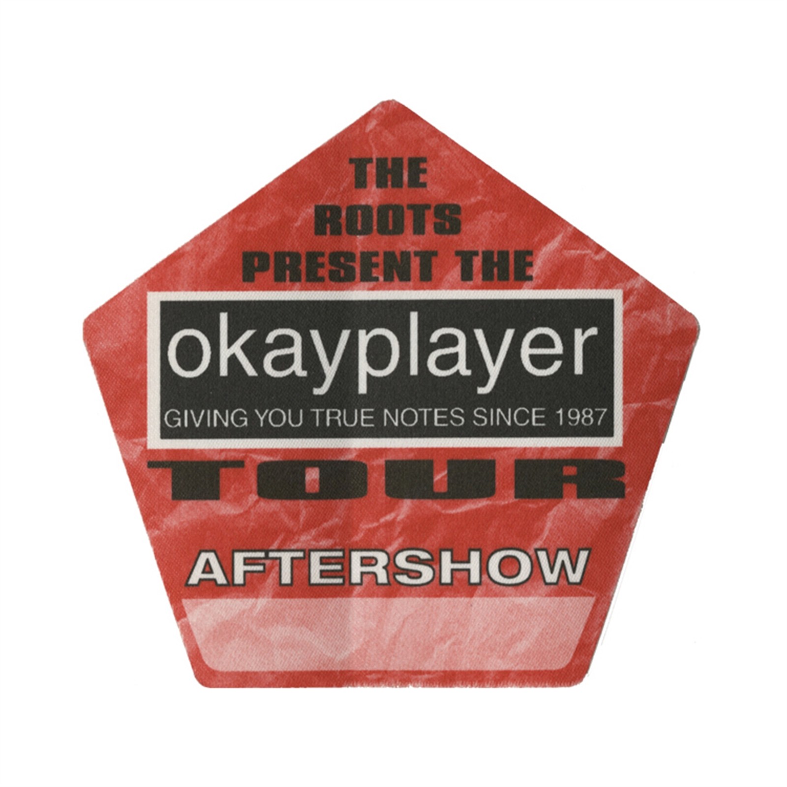 The Roots 2000 Things Fall Apart Concert Tour Aftershow Backstage Pass