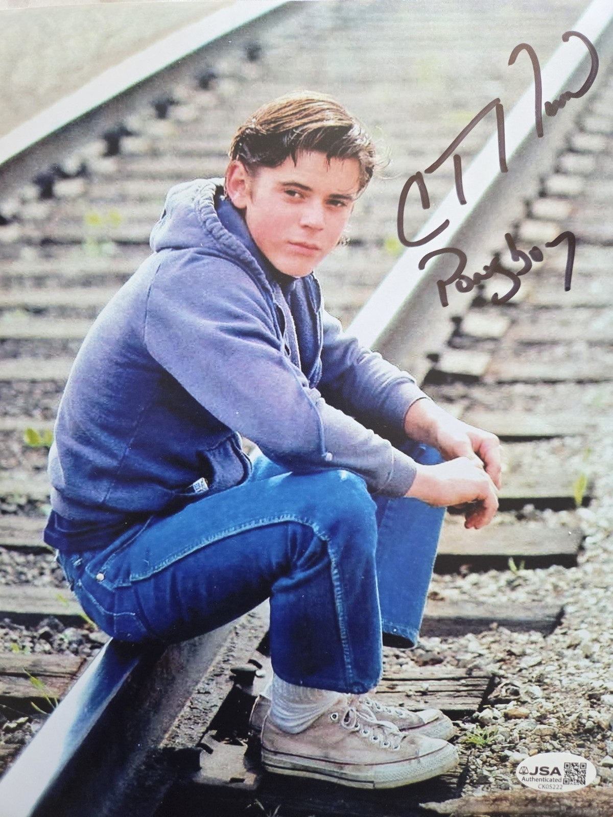 Outsiders C Thomas Howell Autograph Signed 8×10 Photo Stay Gold Ponyboy JSA COA