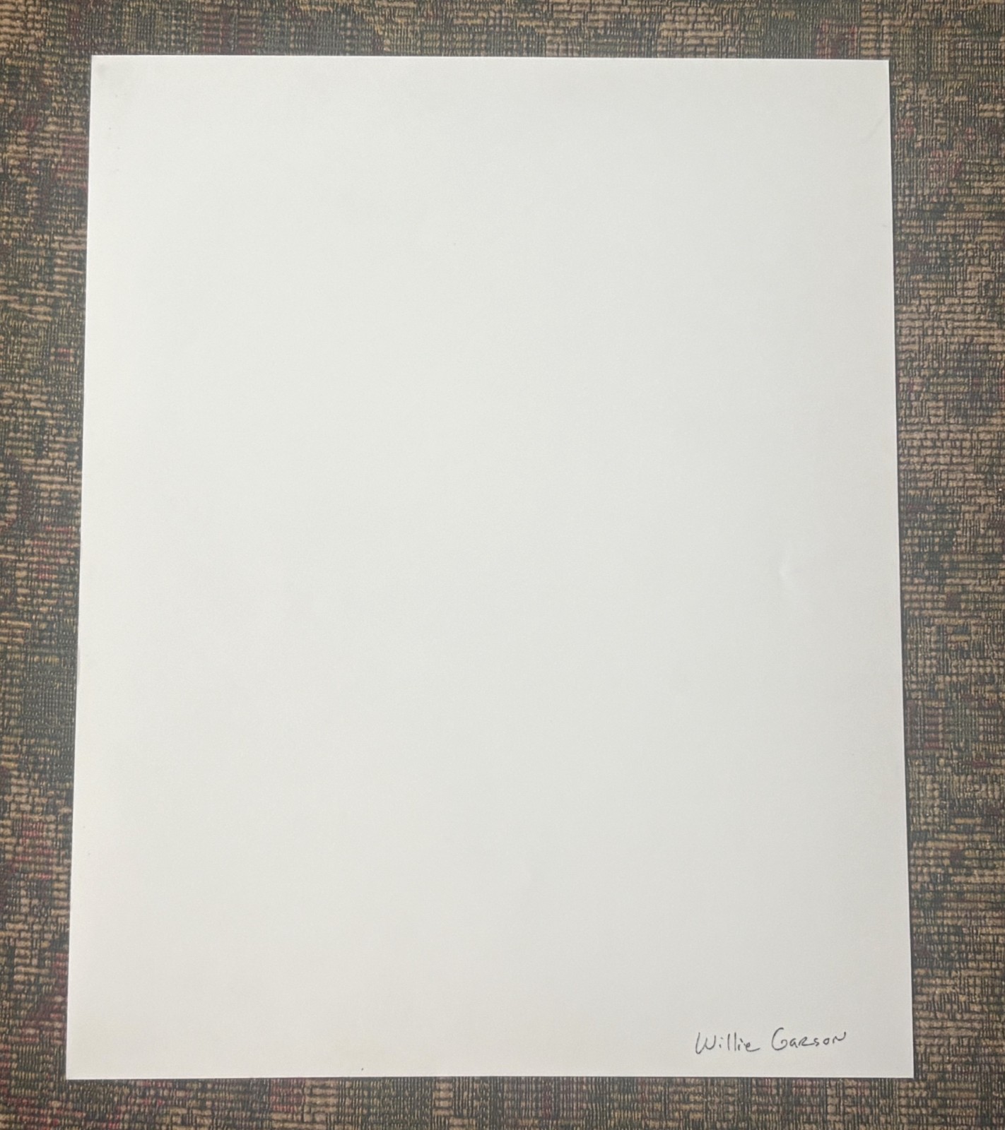 Rare Framed Signed and Inscribed by Willie Garson 8×10 B&W Photo Sex In The City