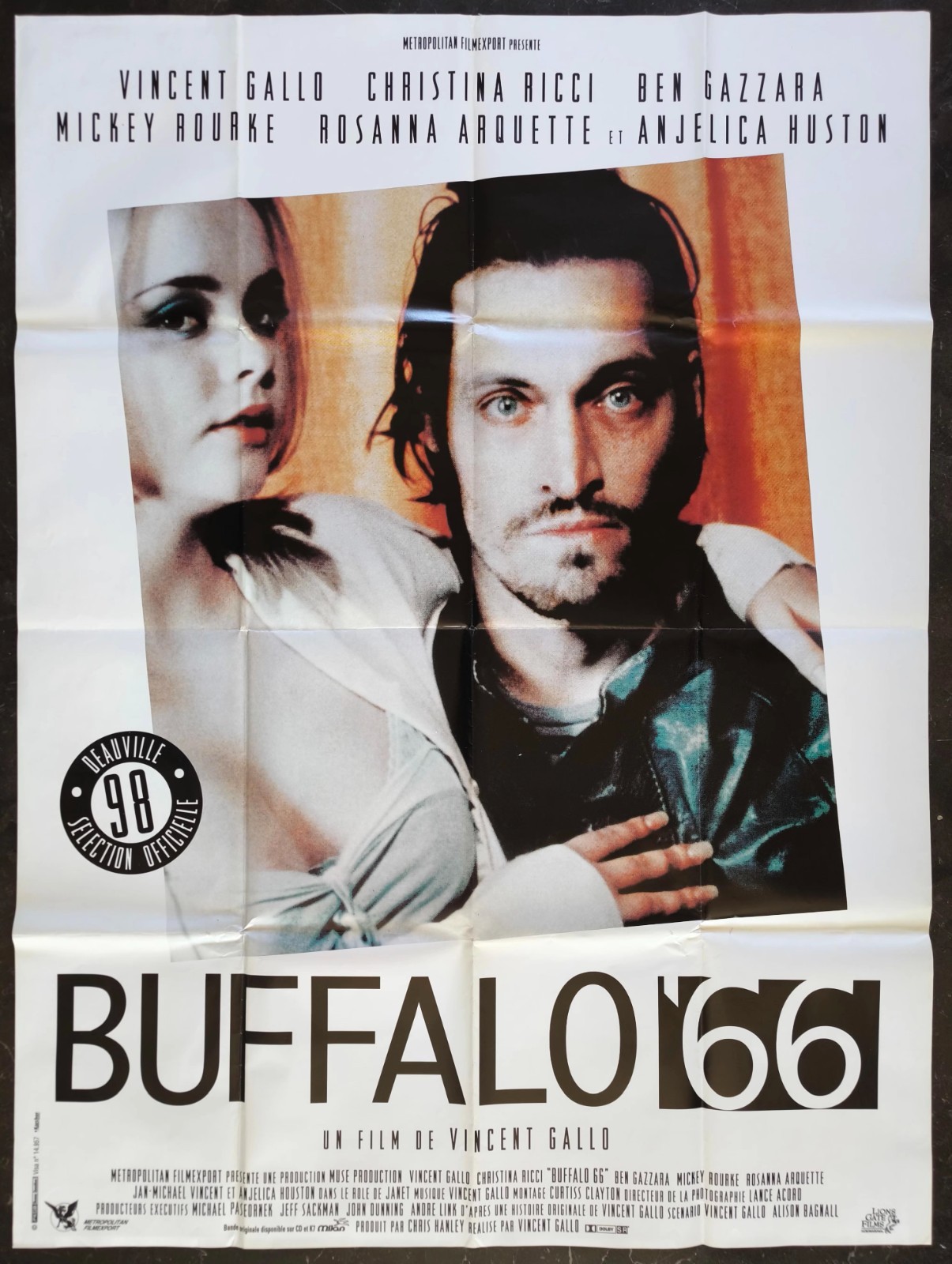 BUFFALO 66 Vincent Gallo Christina Ricci french LARGE ORIGINAL movie poster