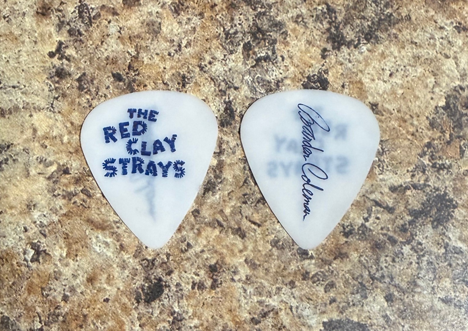 THE RED CLAY STRAYS – BRANDON COLEMAN 2025 Tour Guitar Pick 100% Authentic