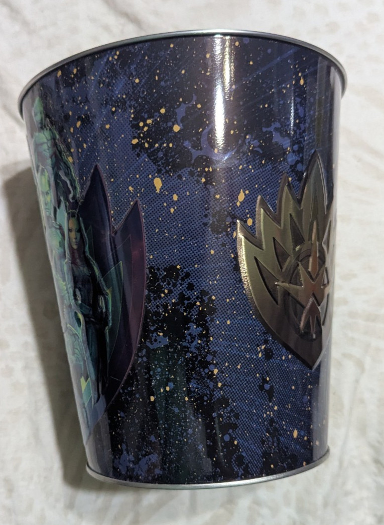 Guardians of The Galaxy Vol. 3 Cinemark Limited Edition Metal Popcorn Tin Bucket