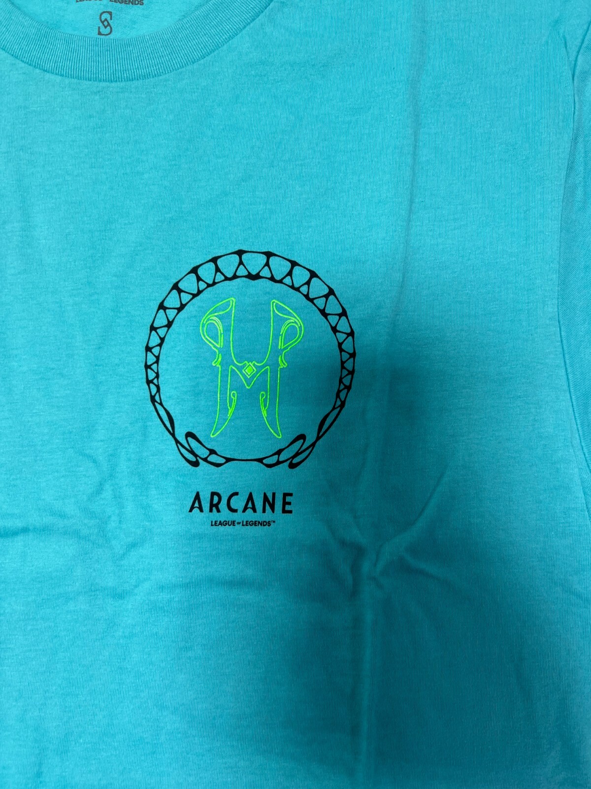 ARCANE League Legends THE VYX UV PRINT TEE T-SHIRT OFFICIAL MERCHAND,