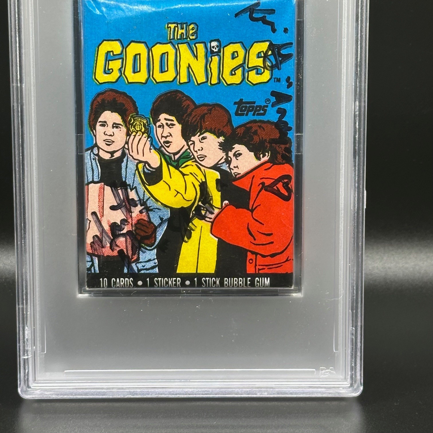 KERI GREEN & MARTHA PLIMPTON Signed THE GOONIES Wax Pack Autograph PSA Cards