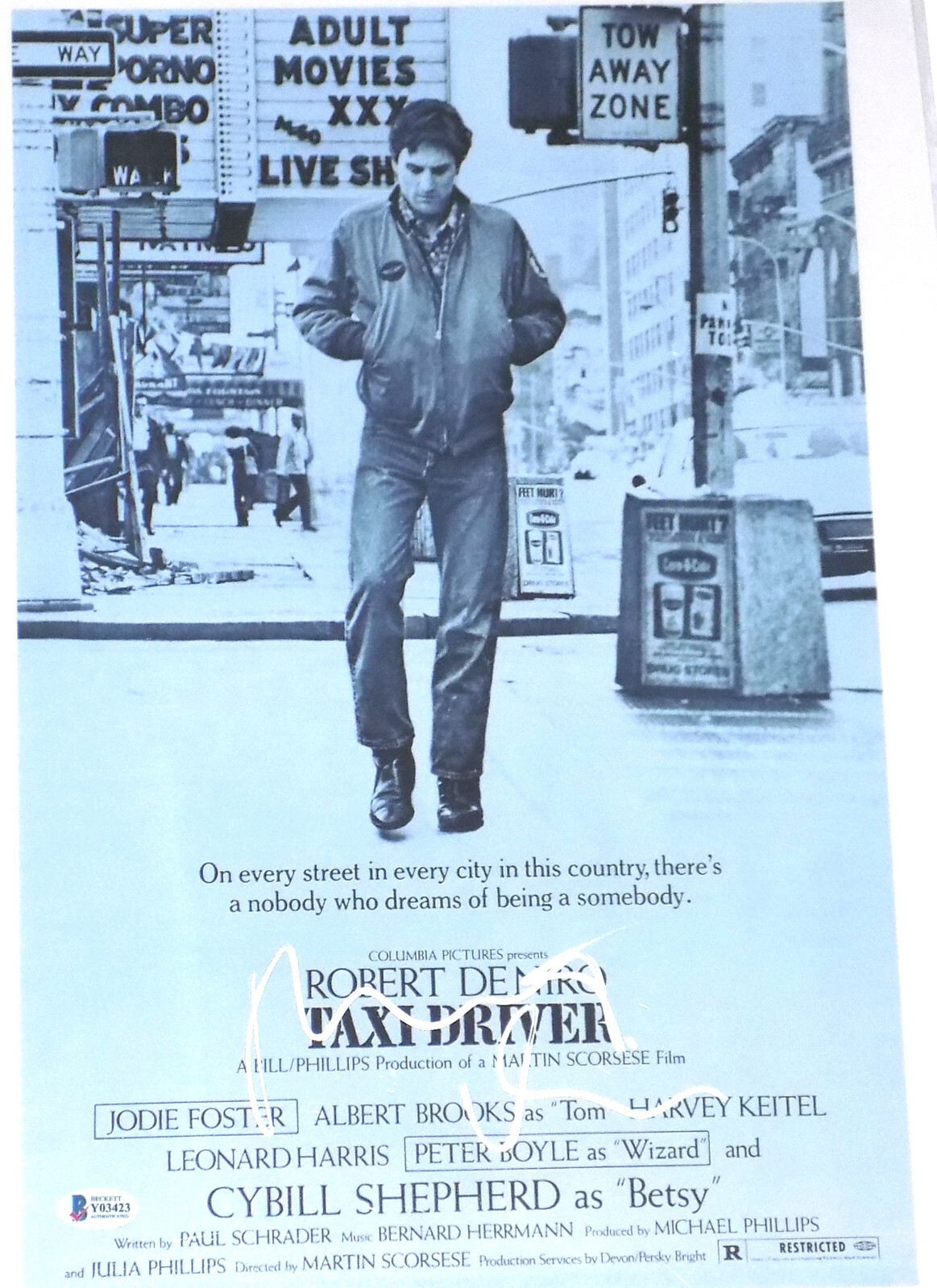 Beckett 💎 COA ROBERT DeNIRO Signed Autograph autoTAXI DRIVER 11×17 Photo Poster