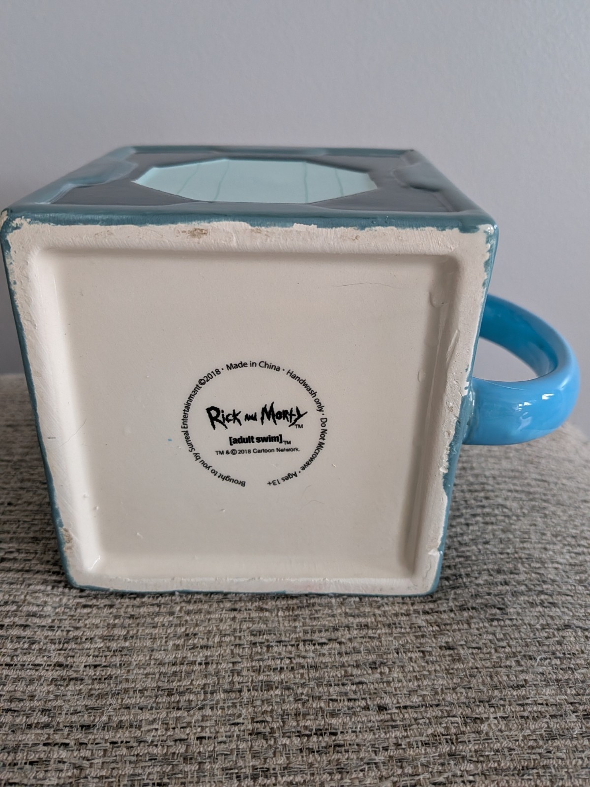 Rick And Morty Meeseeks Box 3D Ceramic Mug With Lid 20oz Coffee Cup Paladone
