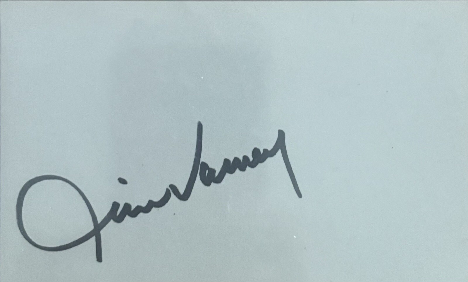 Ernest Goes To Camp Star JIM VARNEY Signed Autograph 3×5 Index Card COA RARE