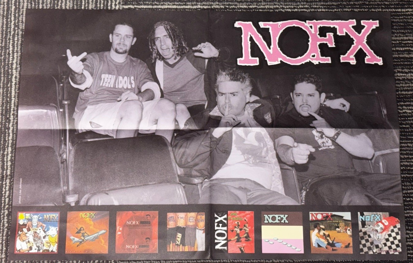 Vtg NOFX The Decline Poster 13 X 19 Punk In Drublic Fat Wreck Chords Epitaph