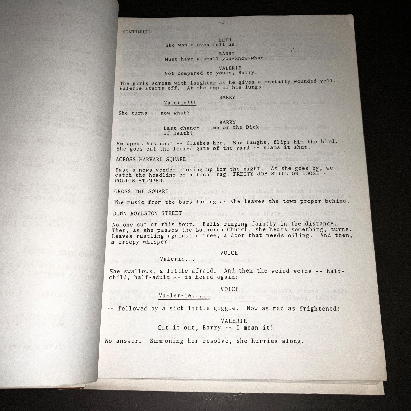 SHARP PRACTICE (1987) Unmade Lawrence D. Cohen Script John Farris Novel COA