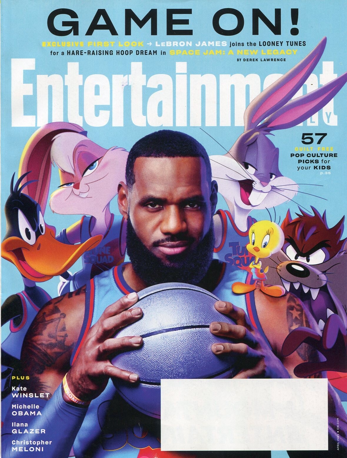 Entertainment Weekly Magazine April 2021 – LeBron James, Space Jam, Kate Winslet