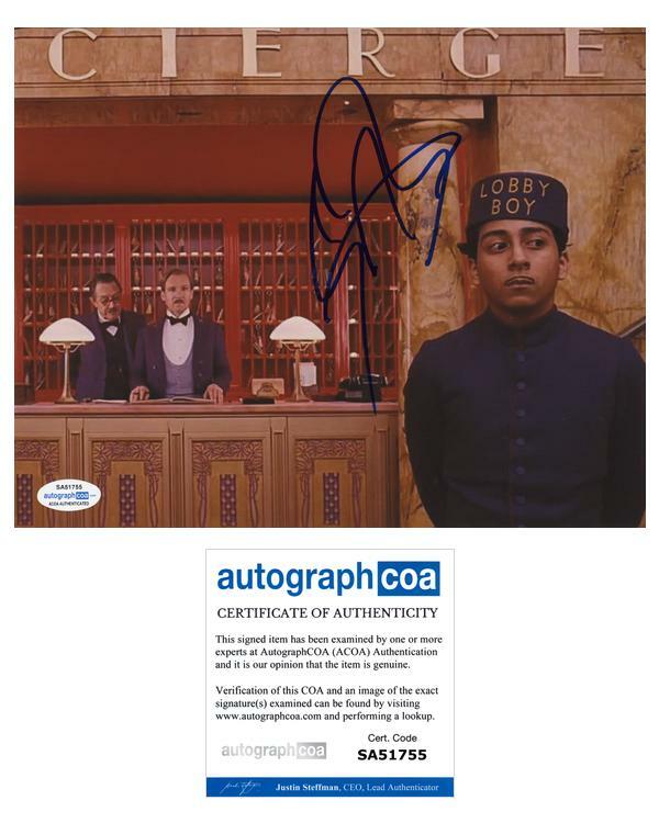 Tony Revolori “The Grand Bupadest Hotel” AUTOGRAPH Signed ‘Zero’ 8×10 Photo I
